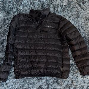 Eddie Bauer Black Quilted Puffer Jacket